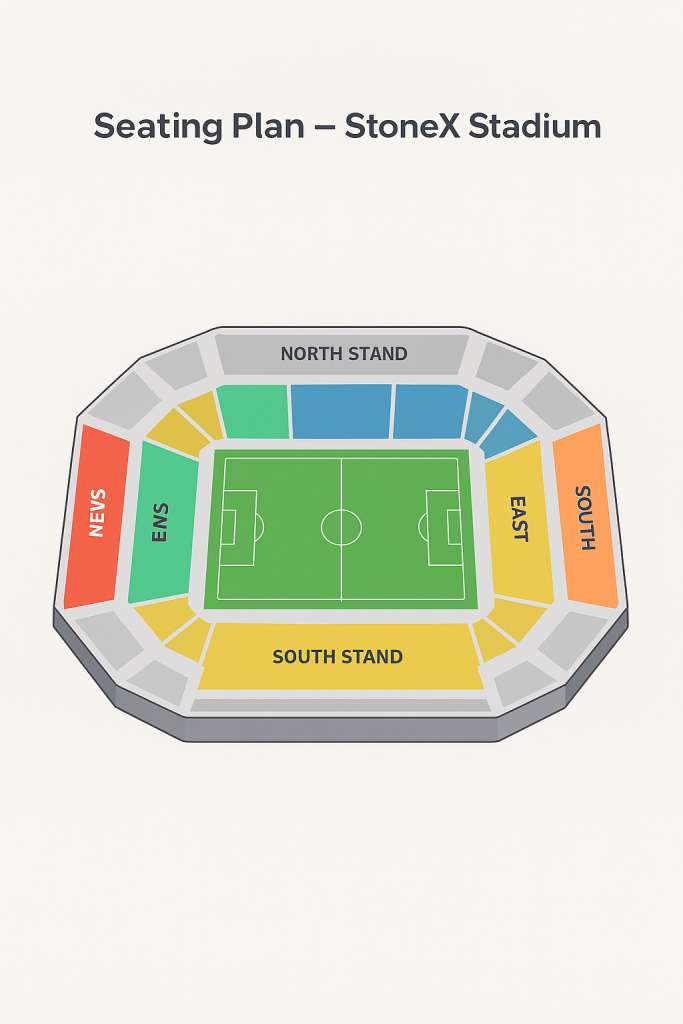 StoneX Stadium Seating Plan