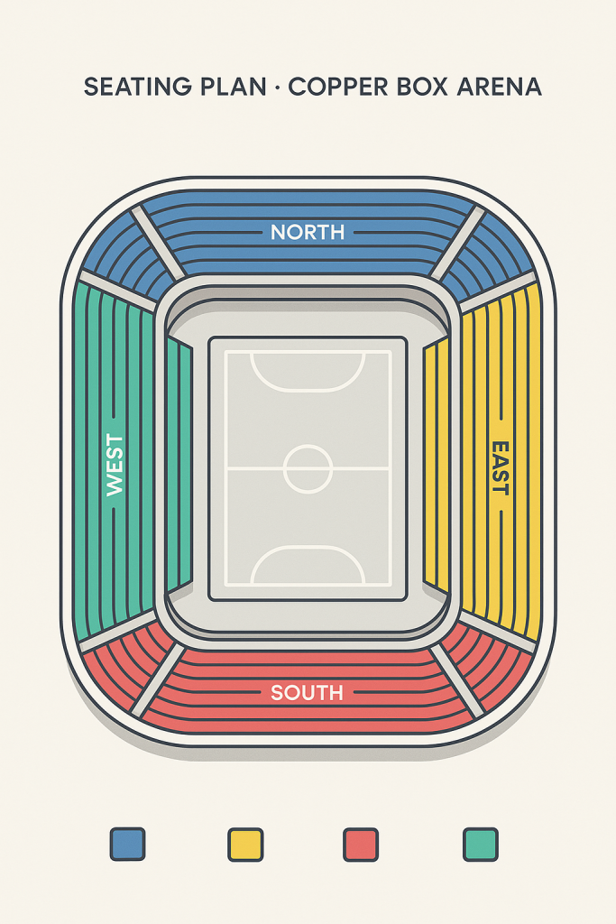 Copper Box Arena Seating Plan
