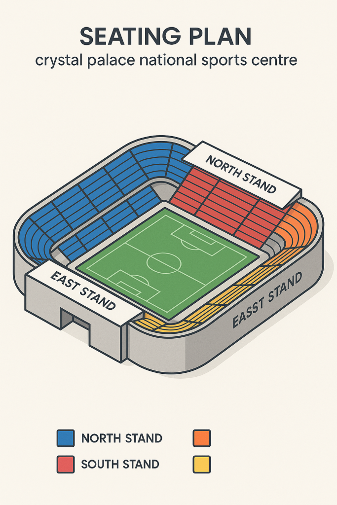 Crystal Palace National Sports Centre Seating Plan