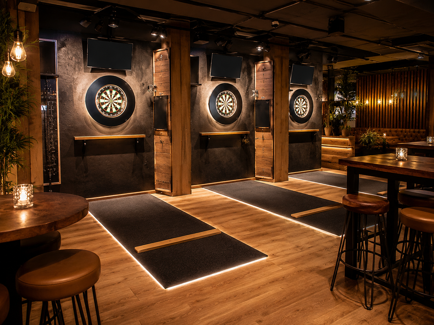 Darts venue London Flight Club boards