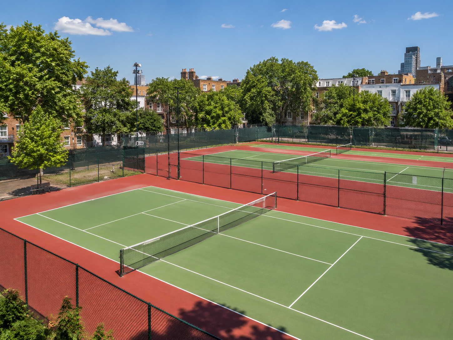 Tennis courts London public parks