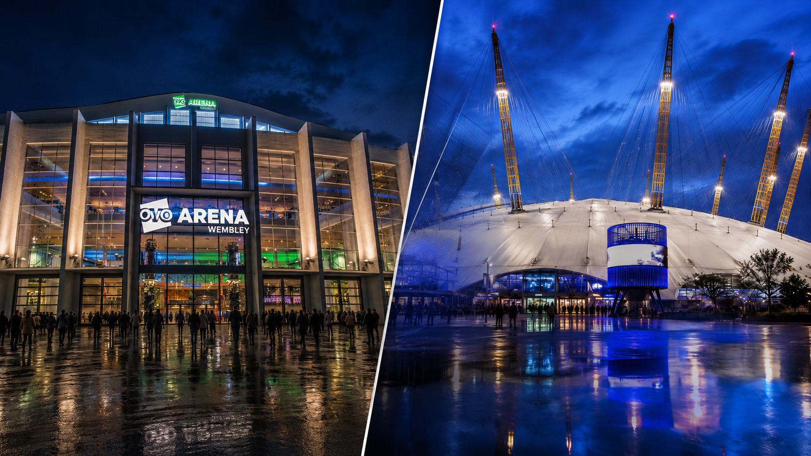 OVO Arena Wembley vs The O2 — Capacity, Size & Which to Choose