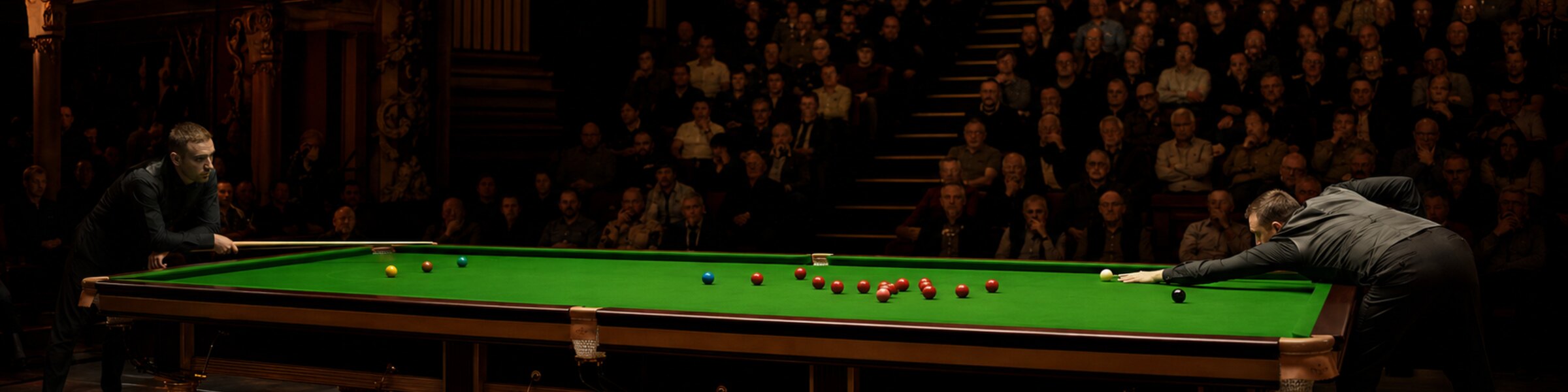 Professional snooker at the Crucible Theatre Sheffield