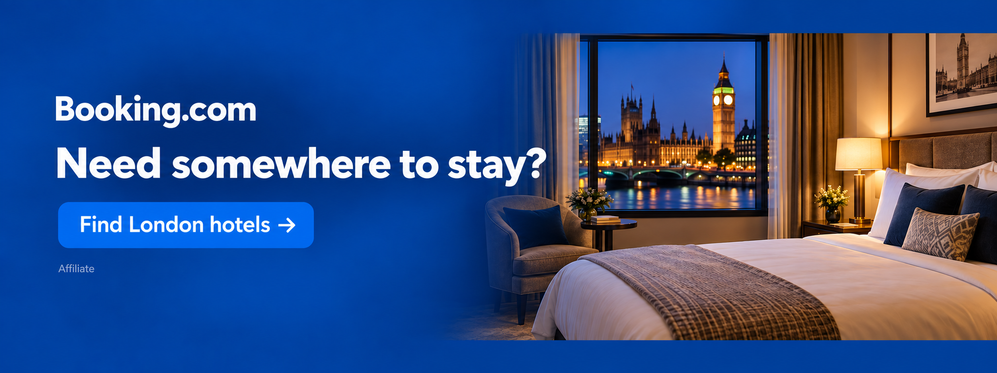 Need somewhere to stay? Find London hotels with Booking.com