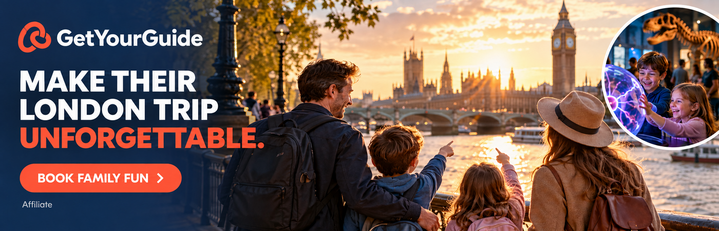 Make their London trip unforgettable with GetYourGuide