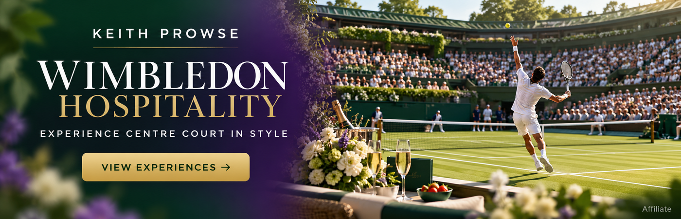 Wimbledon hospitality experiences with Keith Prowse